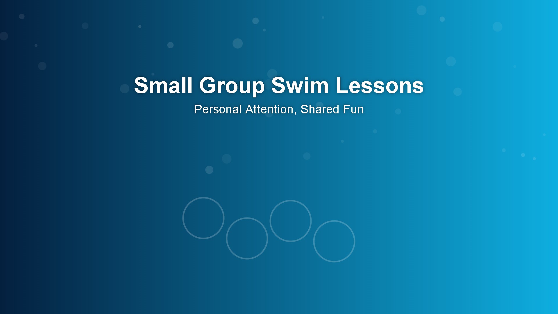 Small group swimming lessons in Singapore