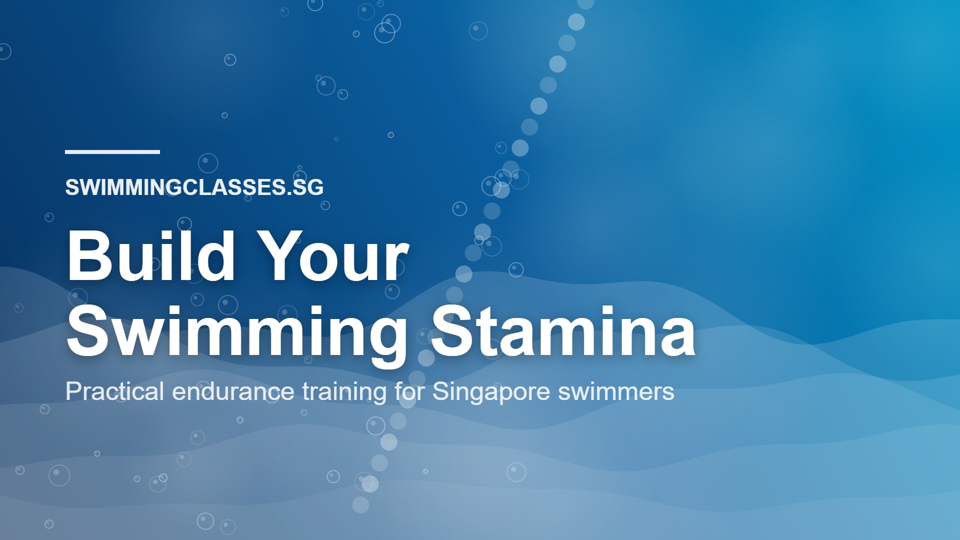 Build swimming stamina and endurance with swimming lessons in Singapore