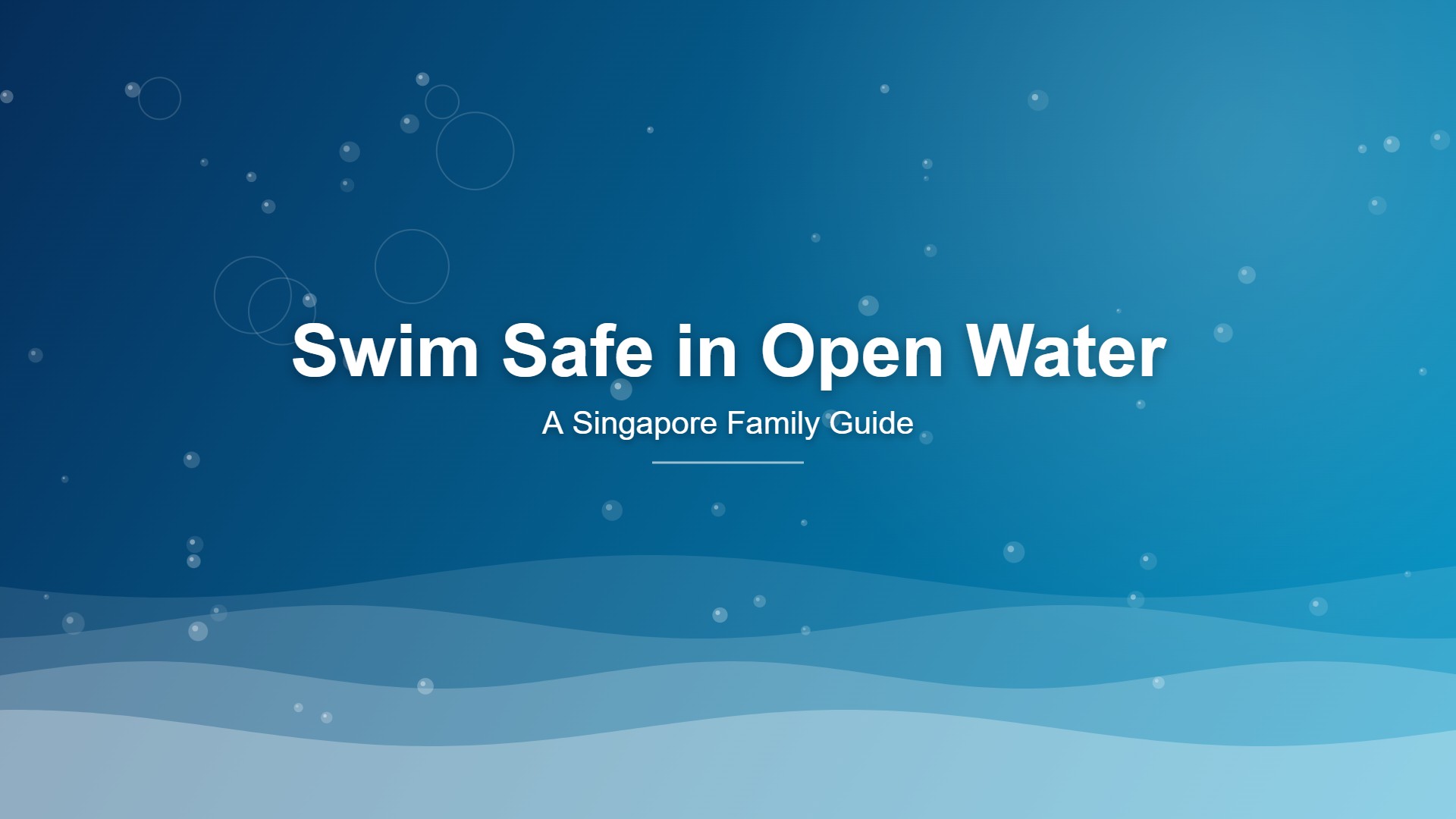 Open water swimming safety Singapore